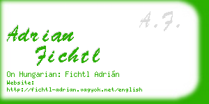 adrian fichtl business card
